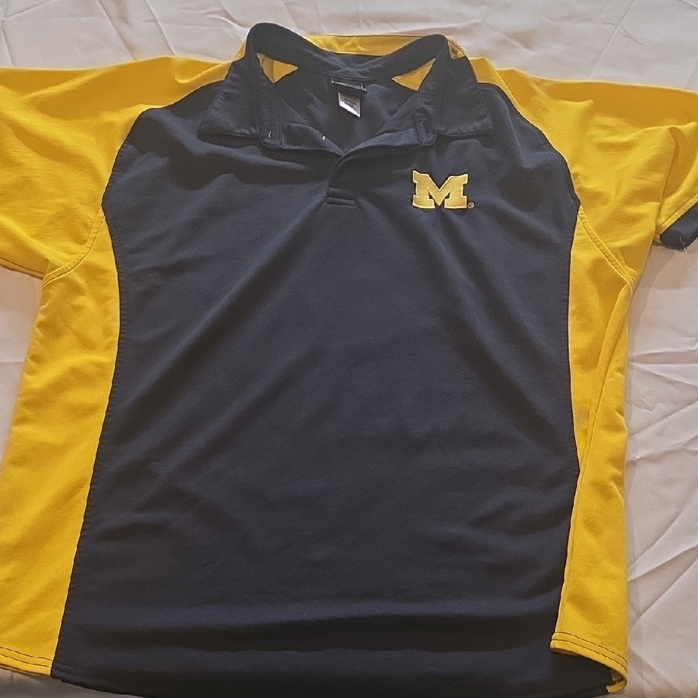 Navy and Yellow Polo Shirt